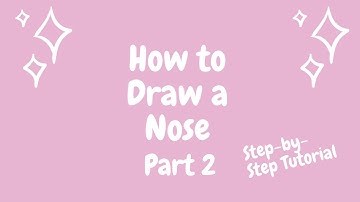 How to Draw Nose (Part 2)  Narrated Step-by-Step Tutorial