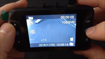 How to manually lock video using SOS button on dash cam - FalconEye 1080P Blue Dash Cam