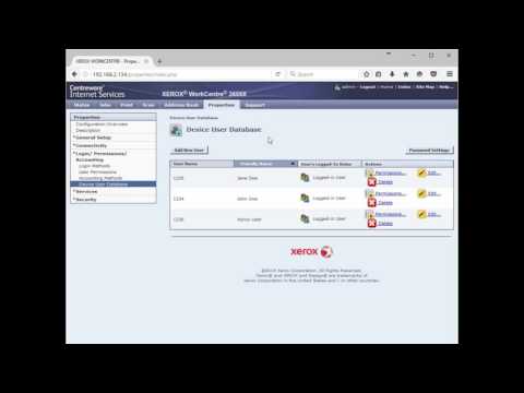 Xerox Standard Accounting Setup