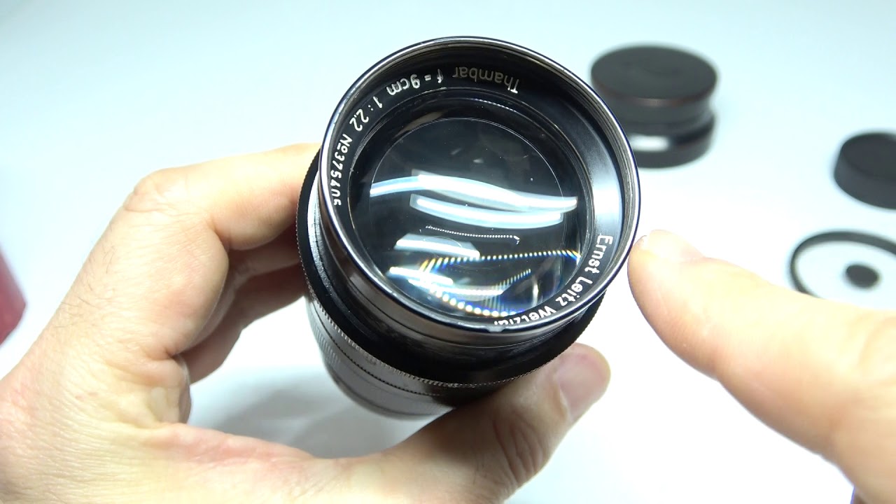LEICA ライカ 旧 Thambar タンバール 90mm F2.2 L 希少元箱 + 純正