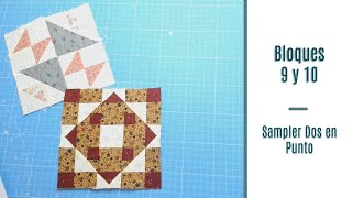 #5 Sampler Dos en Punto, Blocks 9 and 10 - Patchwork Course for Beginners