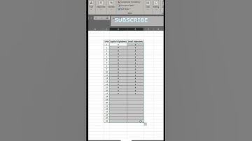 Excel Tips| Automatic Alphabet List #tutorial