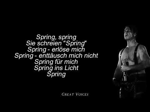 Spring RAMMSTEIN Isolated Vocals Lyrics