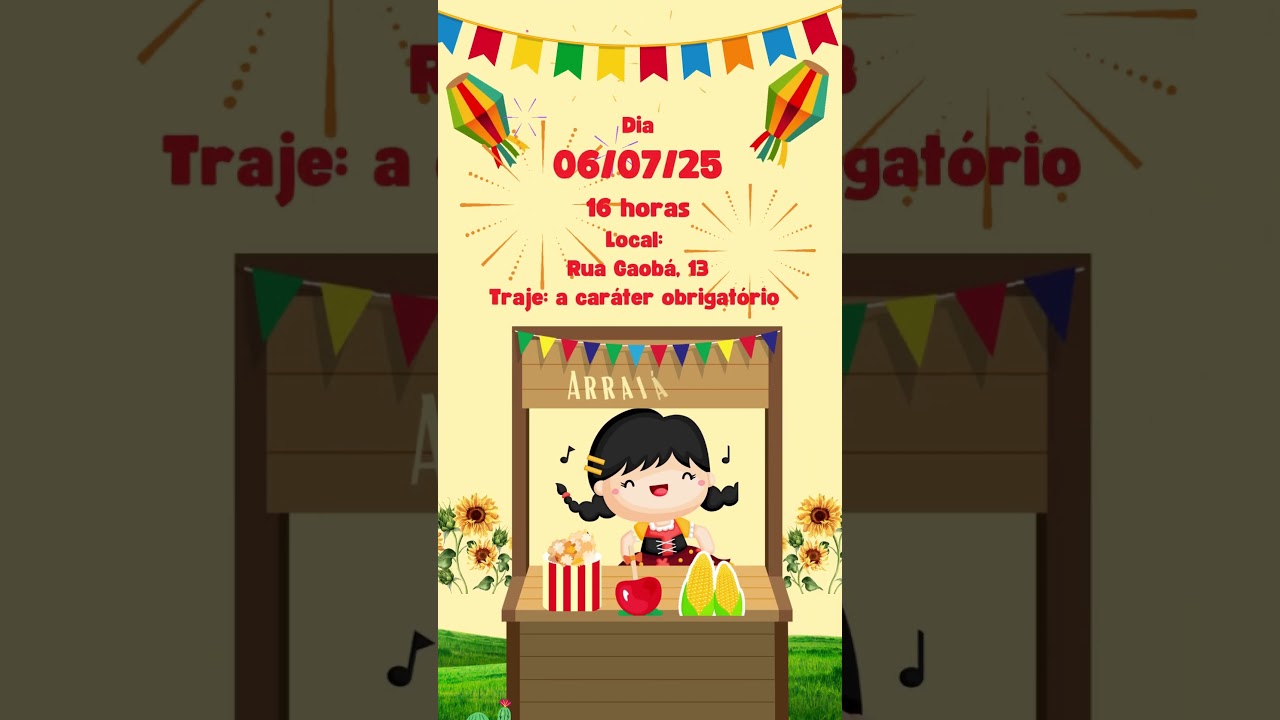 Convite Festa Juninal 