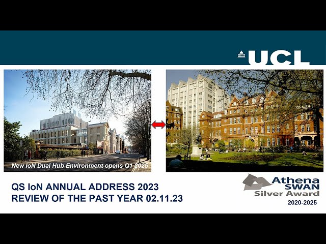 Watch UCL QS Institute of Neurology Annual Address for The Academic Year 2023/2024 on YouTube.