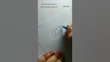 Hiw to write RAPHAEL in bubble letters #tutorial #viral