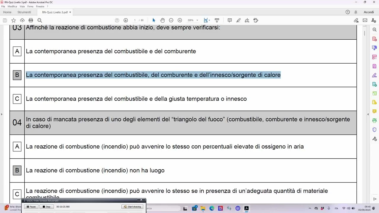 ESERCITAZIONE SUI TEST ESAME ANTINCENDIO LIVELLO 3 1 PARTE