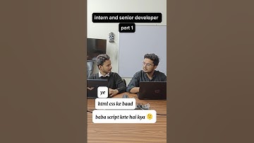 Intern and Senior developer😂 #part01 #comedy