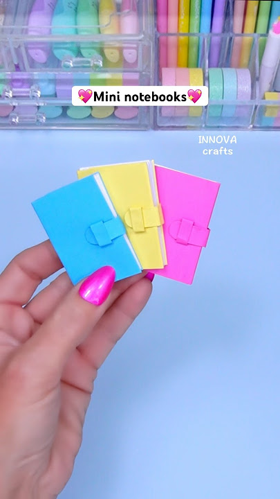 DIY Mini notebooks 💖 Easy Paper craft #diy #craft #handmade #art #papercraft #miniature