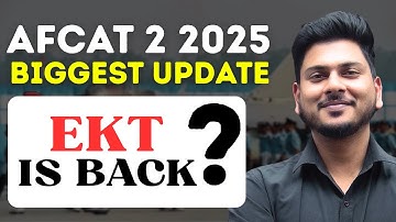 Emergency 🚨 | EKT exam in AFCAT 2 2025 | Defence Mania 
