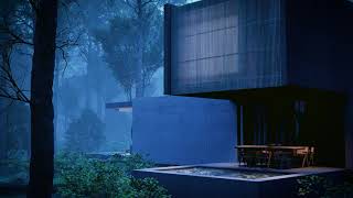Exterior Architectural Visualization at Night - Unreal Engine 5