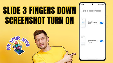 How to Turn On Slide 3 Fingers Down Screenshot