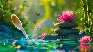 Relaxing Piano Music, Healing, Concentration, Work, Calming, Nature Sounds, Bamboo Water Sounds
