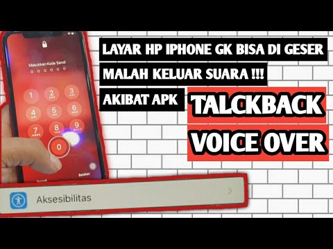 CARA MATIKAN VOICE OVER / TALKBACK DI IPHONE ( DI SENTUH KELUAR SUARA )