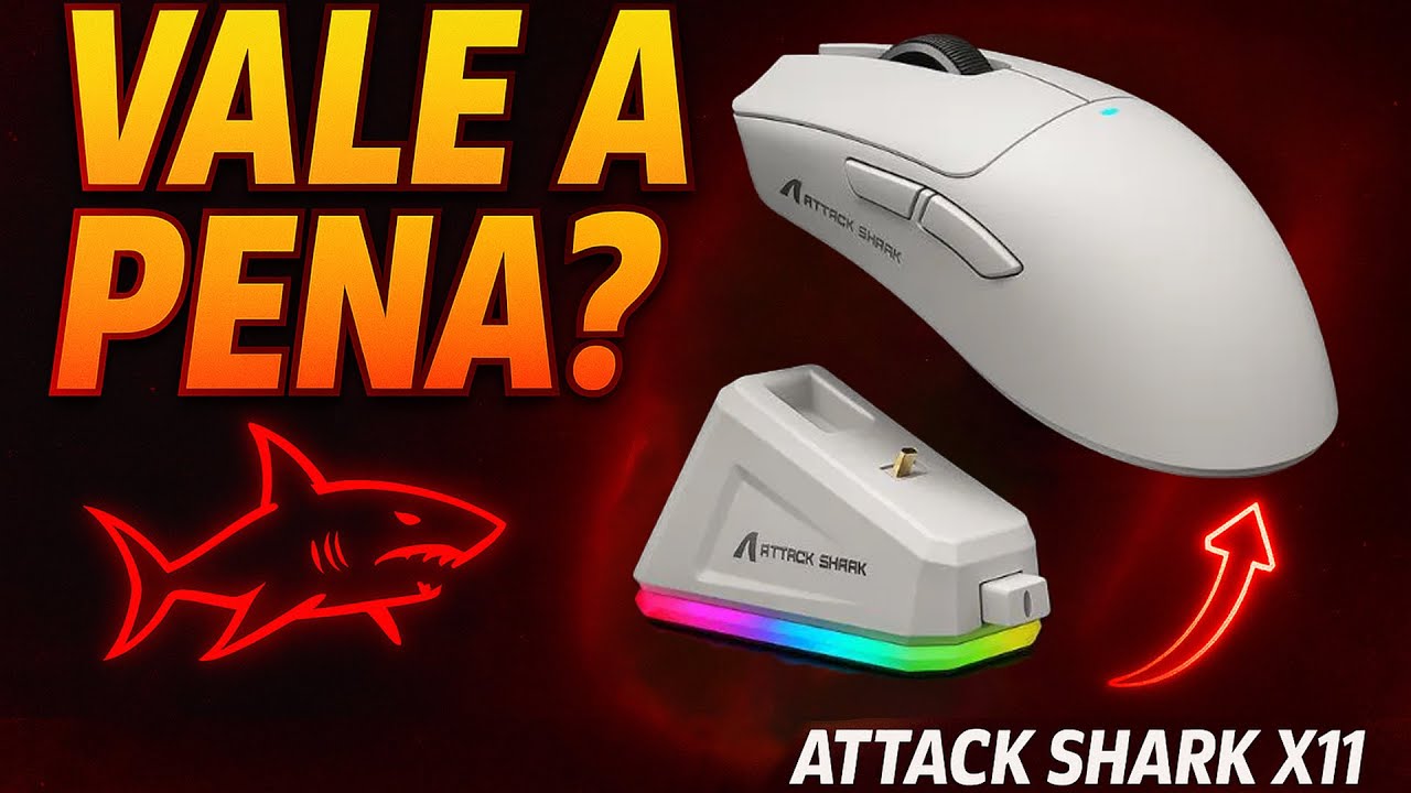 Attack Shark X11 Vale a Pena Esse Mouse sem fio Barato? - YouTube