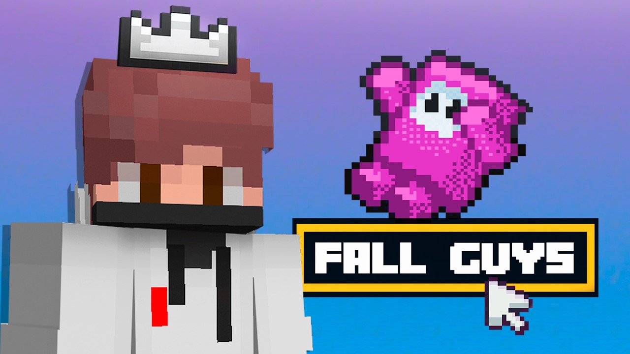 JUGUÉ a FALL GUYS en MINECRAFT... - YouTube