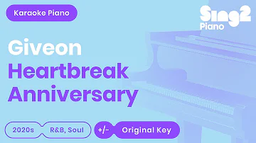Giveon - HEARTBREAK ANNIVERSARY (Karaoke Piano)