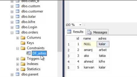 31 SQL CONSTRAINT   DROP CONSTRAINT SQL SERVER KURDISH TUTORIALS