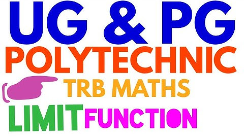 Polytechnic trb maths-- Real analysis (Limit functions)