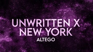 ALTEGO - Unwritten x New York (Lyrics) [Extended] Remix Resimi