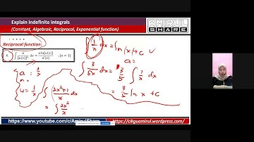 #DBM20023 [3.1]#EngineeringMathematics2 - Indefinite Integrals (Reciprocal Function)