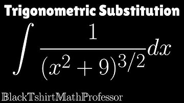 Trigonometric Substitution Problem 5 (Calculus 2)