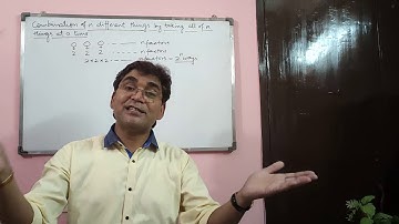 Combination of N Different Things by taking all of N things at a time