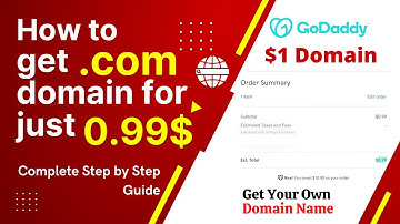 How to Get a .com domain in just 0.99$ from GoDaddy in 2022 ||  .com Domain sirf 1 dollar me