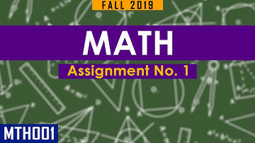 Virtual University Math Assignment 1 | By SYED I.T SOLUTIONS © | Urdu