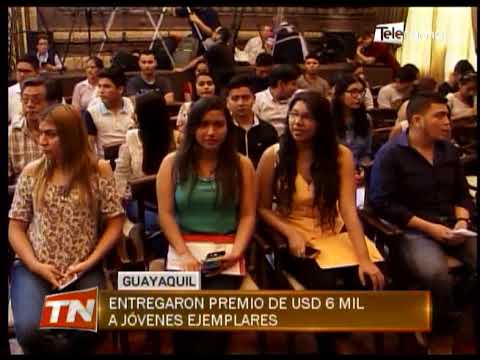 Entregaron premio de USD 6 mil a jóvenes ejemplares