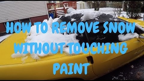 HOW TO REMOVE SNOW OFF YOUR CORVETTE WITHOUT SCRATCHING YOUR PAINT?!