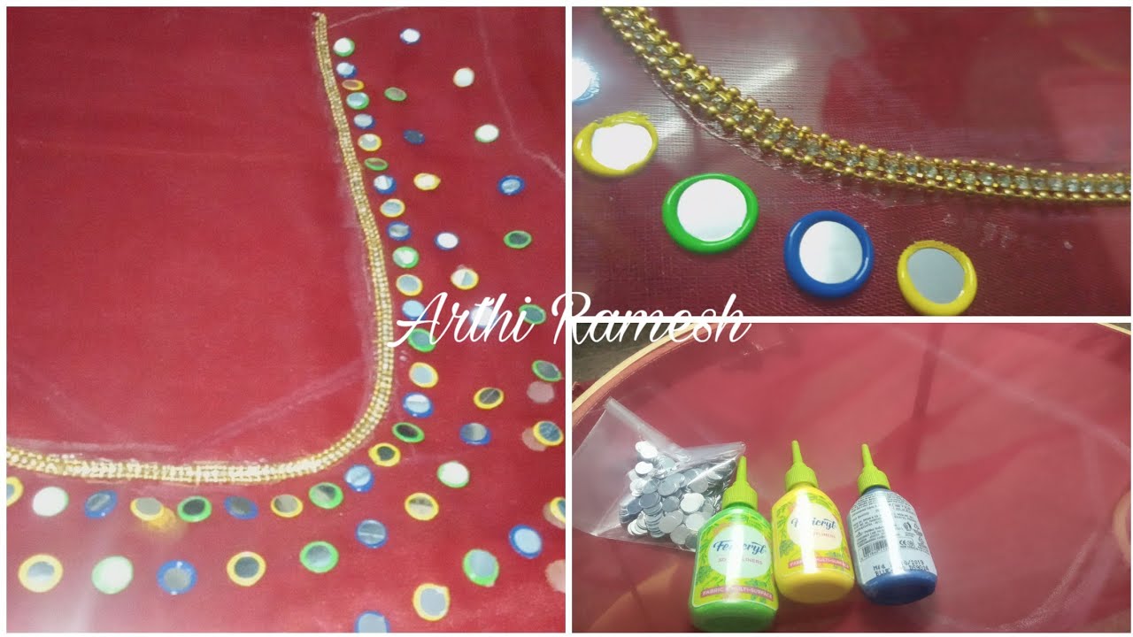 అందమైన 3d ఫ్యాబ్రిక్ కోన్ మిర్రర్ వర్క్ డిజైన్/3d fabric