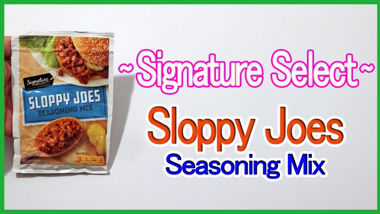 Signature Select Sloppy Joes Seasoning Mix 