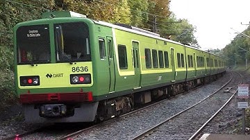 Irish Rail 8520 Class Dart Train number 8636 - Raheny Station, Dublin