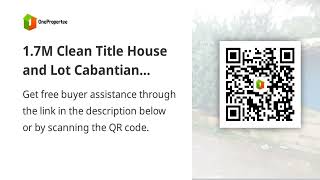 1.7M Clean Title House and Lot Cabantian Davao city