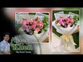 EASY FLOWER BOUQUET IDEAL BIRTHDAY GIFT | How to make Flower Bouquet | Korean Wrapping