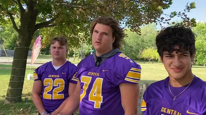 Kevin Frederick talks football with Bay City Central