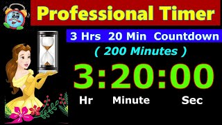 Timer Countdown 200 Minutes [Reverse Time] 3 Hrs 20 Minutes | Digital Clock Alarm | Whatsapp Status Net Worth