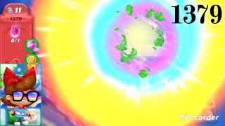 Candy Crush Soda Saga Level #1379 no booster ice cubes & pancakes super hard level Rainbow Kimmy!!! screenshot 4