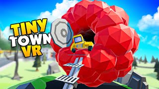 Humans Get EATEN By The GIANT BALL Of MEAT!  Tiny Town VR