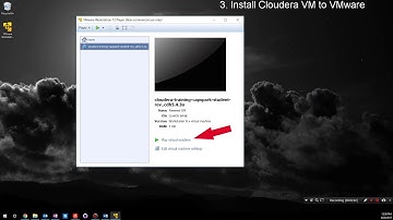 2. (For Windows User) Install the Cloudera VM