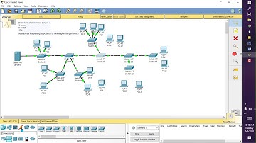 Membuat simulasi jaringan topologi tree dengan menggunkaan cisco packet tracer