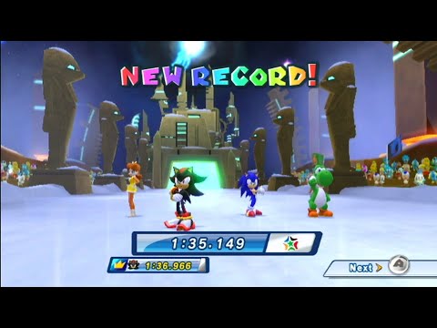 1m 35s 149ms PB Dream Bobsleigh Team Shadow Mario Sonic At The Olympic Games Vancouver 2010