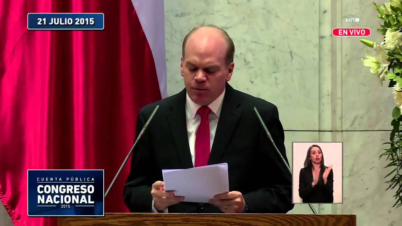 biblioteca laurenziana Patricio Walker, Presidente del Senado - Cuenta Pública Congreso Nacional 2015.