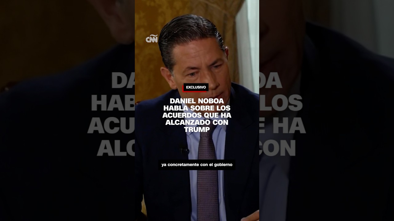 Daniel Noboa habla sobre los acuerdos que ha alcanzado con Trump