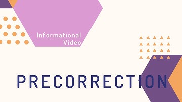 Precorrection, A Low-Intensity Strategy