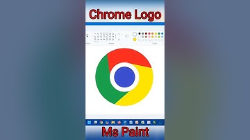 How to create Chrome logo in Ms Paint, Chrome logo in Ms Paint#logodesign #shorts #trending #mspaint