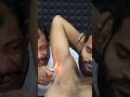 Armpit Trim by Fire | Asim Barber Hair Removal | Fire Massage | ASMR #SHORTS