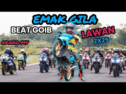 BEAT EMAK GILA LAWAN MOGE AKANGMV | ZX25R #emakgila #emak