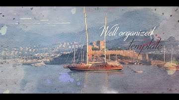 After Effects Template - Watercolor Parallax Slideshow